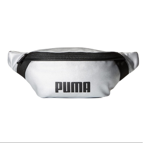 Puma Royale PU New With Tag Hipster Silver Fanny Pack - Picture 2 of 16